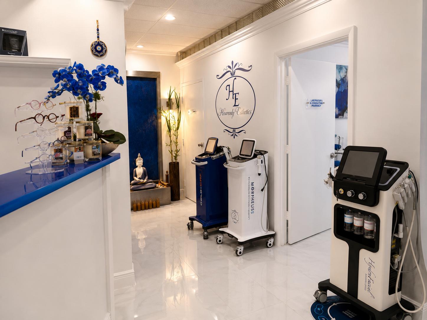 Hallway with Heavenly Esthetics equipment